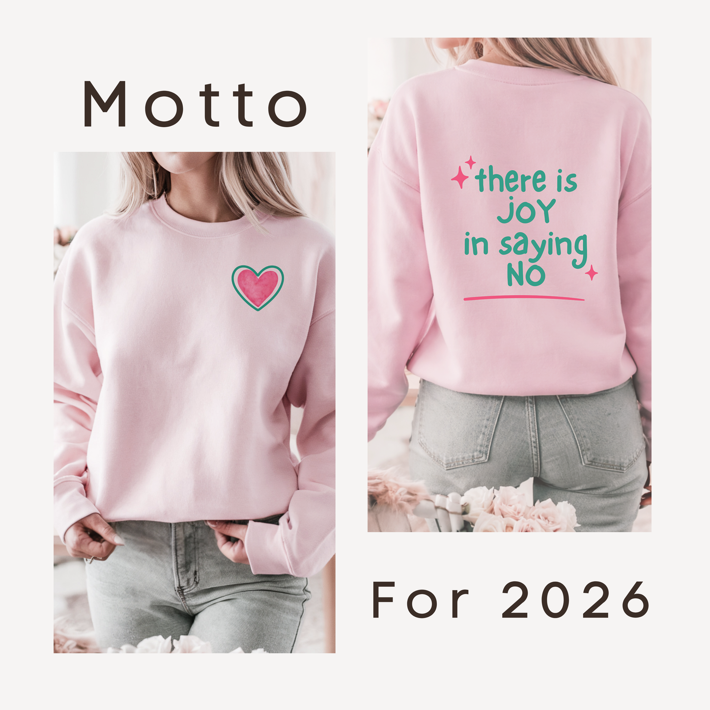 There is JOY in Saying NO Sweater