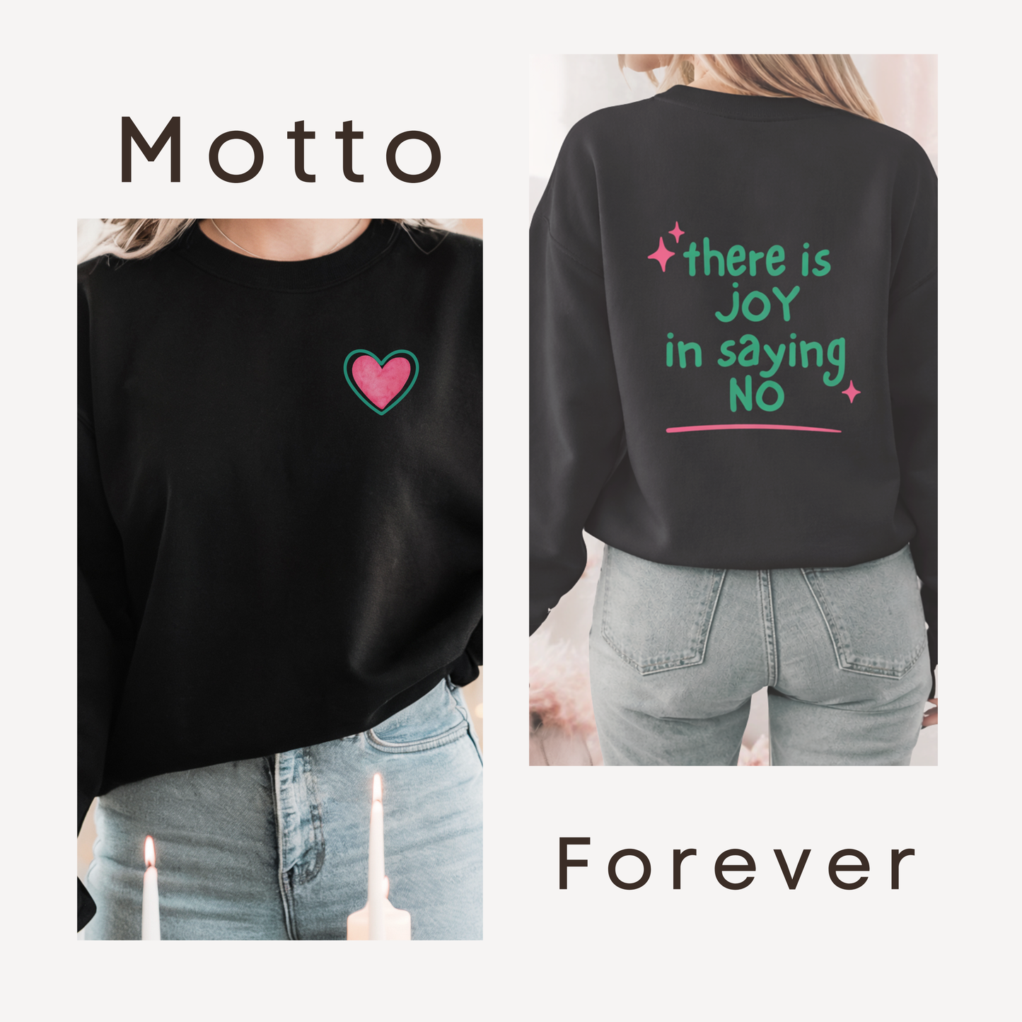 There is JOY in Saying NO Sweater