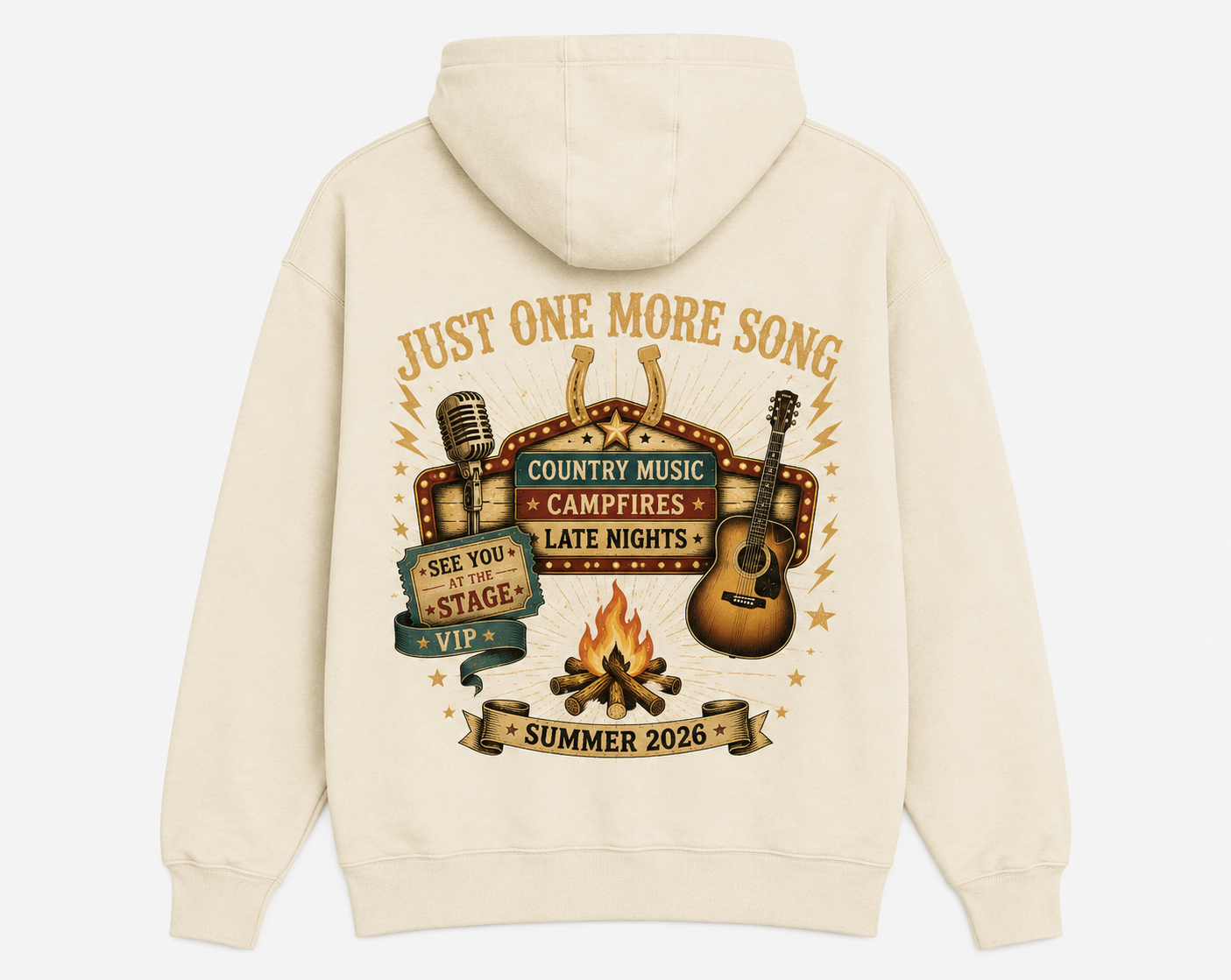 Retro Summer Concert Hoodie