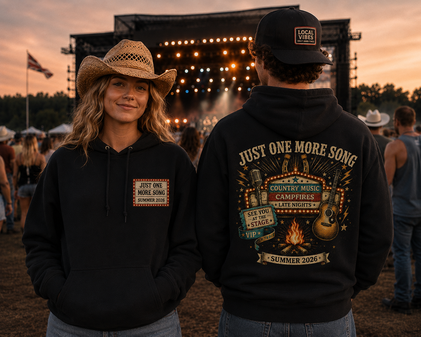 Retro Summer Concert Hoodie