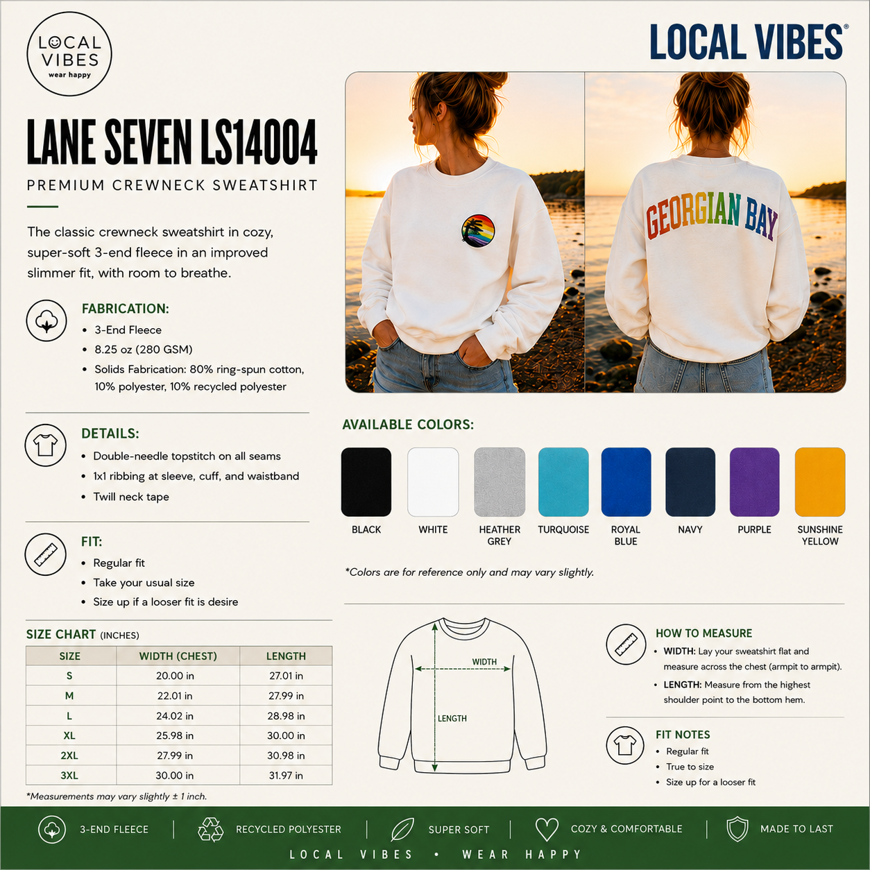 Rainbow GEORGIAN BAY Crewneck - CLOSED